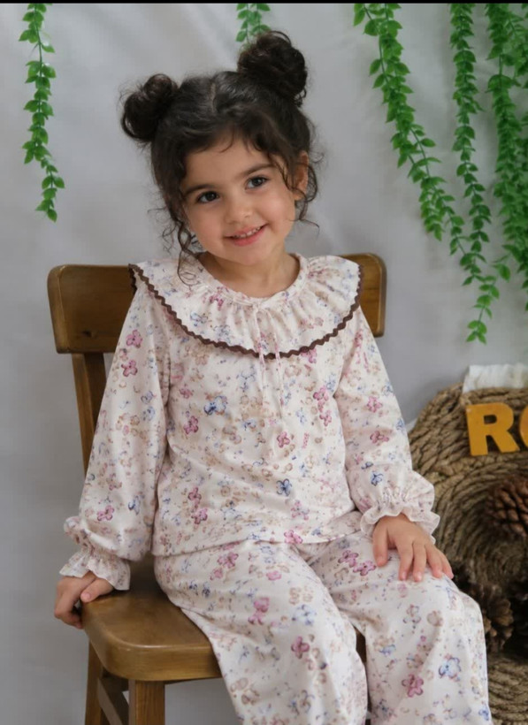 سلین ست راحتی دخترانه پاییزه مناسب یک سال تا ۸سال